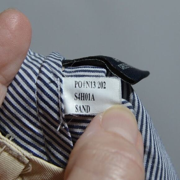 Nat Nast Men's Lux Originals Khaki Silk Cotton Blend Shorts Size 38 - Picture 5 of 11